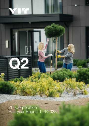 Miniature YIT Rapport semestriel 2023-h1