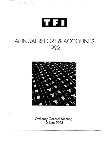 Thumbnail TF1 Annual Report 1992