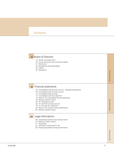 Thumbnail TF1 Financial Statement 2004