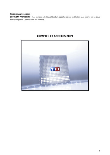 Thumbnail TF1 Financial Statement 2009