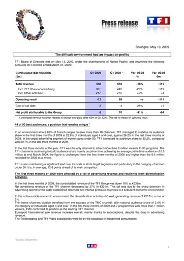 Thumbnail TF1 Quarterly Report 2009-q1