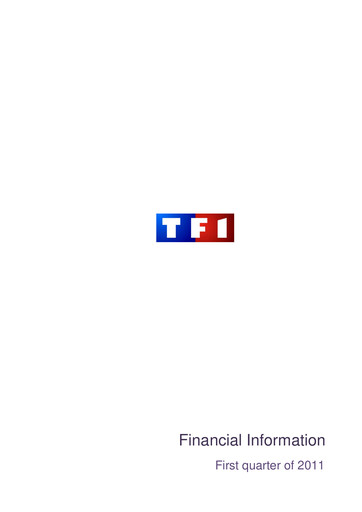 Thumbnail TF1 Quarterly Report 2011-q1