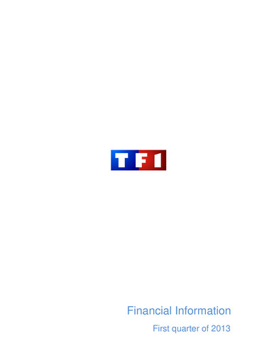 Thumbnail TF1 Quarterly Report 2013-q1