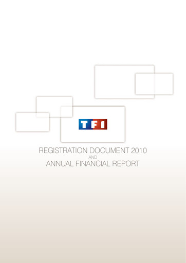 Miniature TF1 Document d'enregistrement universel 2010