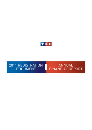 Miniature TF1 Document d'enregistrement universel 2011
