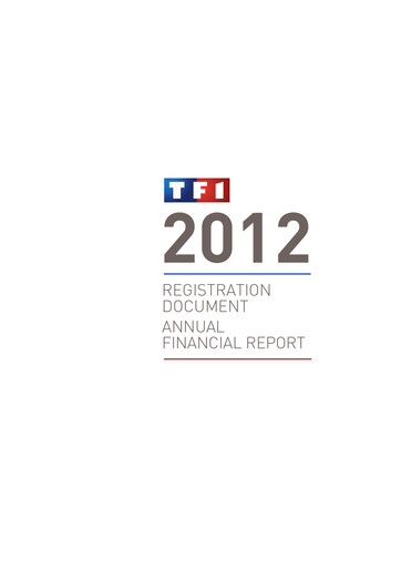 Miniature TF1 Document d'enregistrement universel 2012