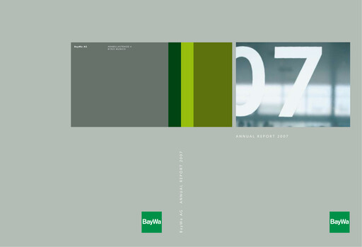 Thumbnail BayWa
 Annual Report 2007
