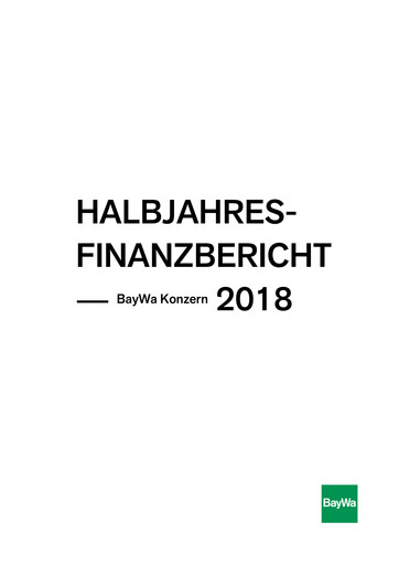 Thumbnail BayWa
 Financial Report 2018-h1
