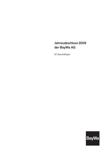 Thumbnail BayWa
 Financial Statement 2009