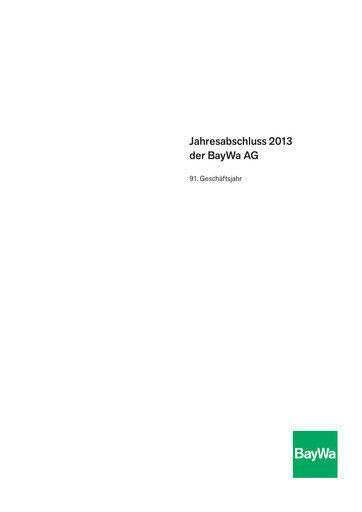 Thumbnail BayWa
 Financial Statement 2013