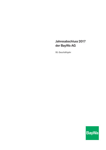 Thumbnail BayWa
 Financial Statement 2017