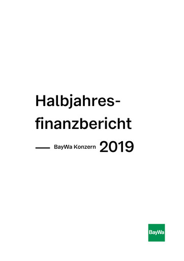 Thumbnail BayWa
 Half-year Report 2019-h1