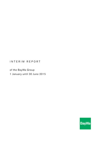 Thumbnail BayWa
 Half-year Report 2015-h1