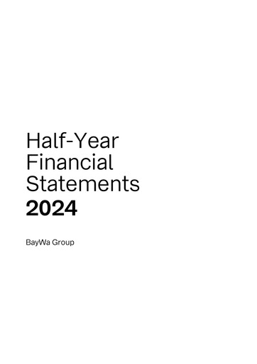 Thumbnail BayWa
 Half-year Report 2024-h1
