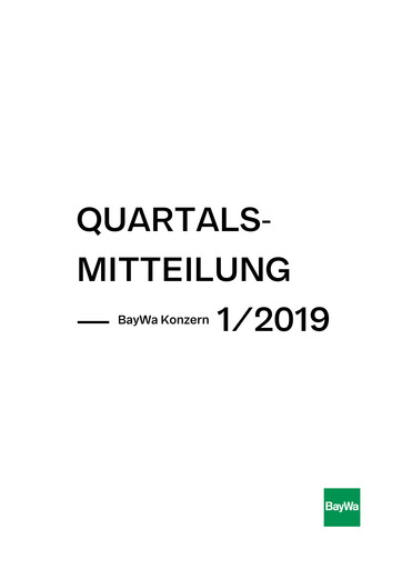 Thumbnail BayWa
 Quarterly Report 2019-q1