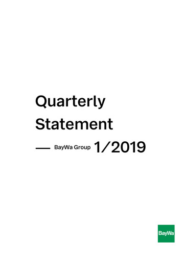 Thumbnail BayWa
 Quarterly Report 2019-q1