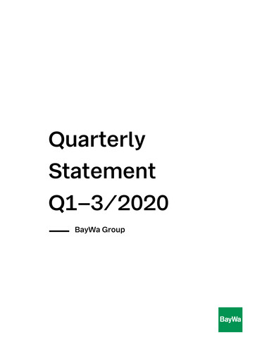 Thumbnail BayWa
 Quarterly Report 2020-q3