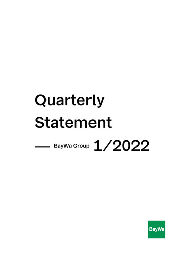 Thumbnail BayWa
 Quarterly Report 2022-q1