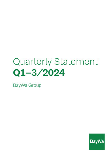Thumbnail BayWa
 Quarterly Report 2024-q3