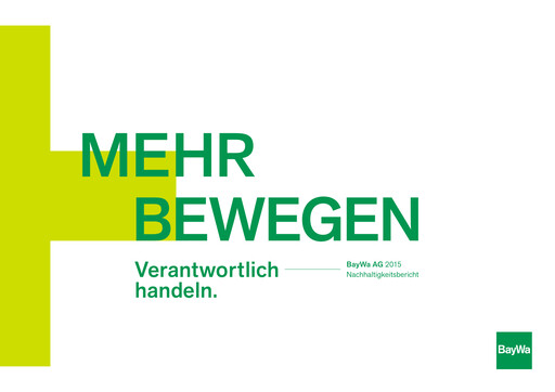 Thumbnail BayWa
 Sustainability Report 2015