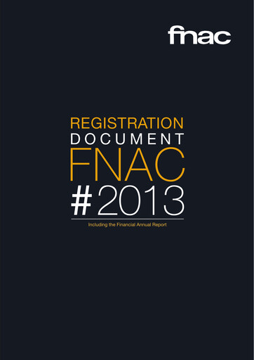 Thumbnail Fnac Darty Universal Registration Document 2013