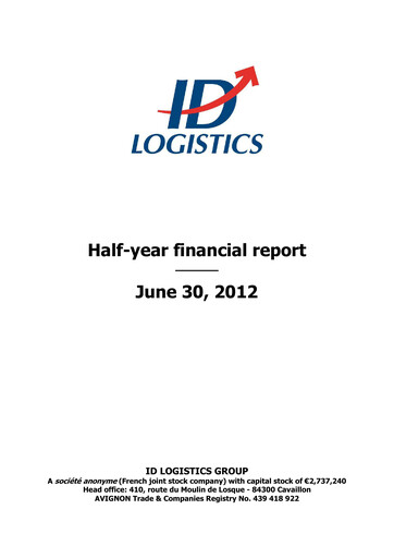 Thumbnail ID Logistics Group Half-year Report 2012-h1