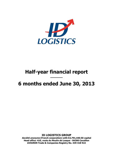 Thumbnail ID Logistics Group Half-year Report 2013-h1
