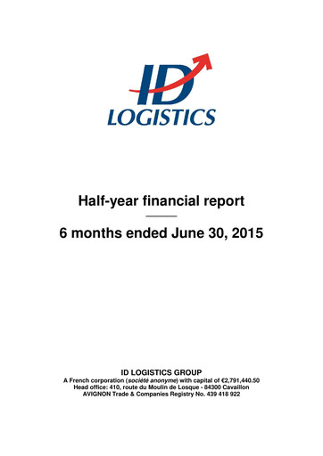 Thumbnail ID Logistics Group Half-year Report 2015-h1