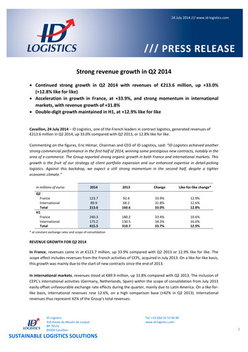 Thumbnail ID Logistics Group Quarterly Report 2014-q2
