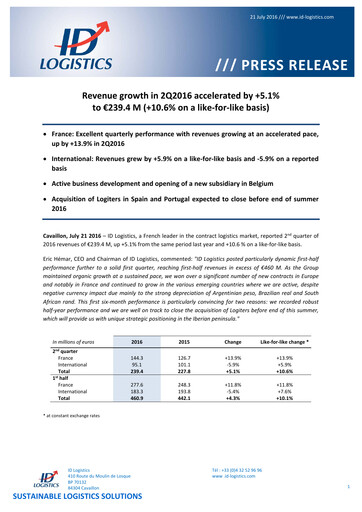 Thumbnail ID Logistics Group Quarterly Report 2016-q2