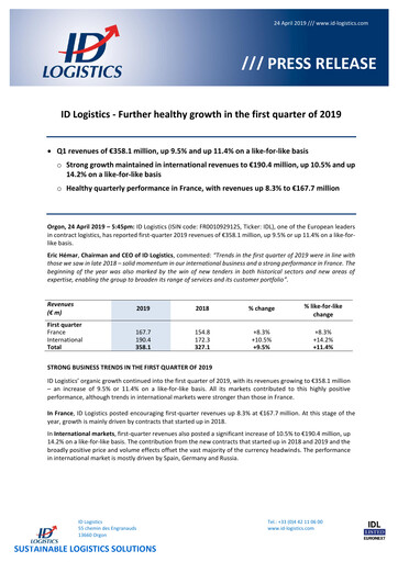 Thumbnail ID Logistics Group Quarterly Report 2019-q1