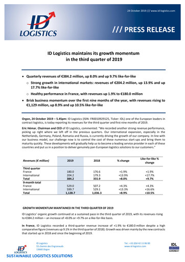 Thumbnail ID Logistics Group Quarterly Report 2019-q3