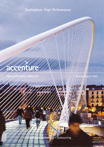 Thumbnail Accenture Annual Report 2003