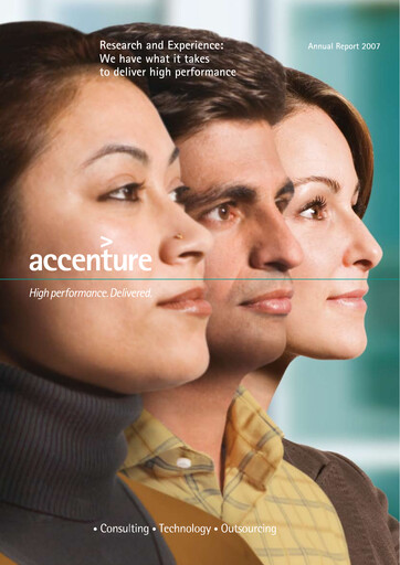 Thumbnail Accenture Annual Report 2007