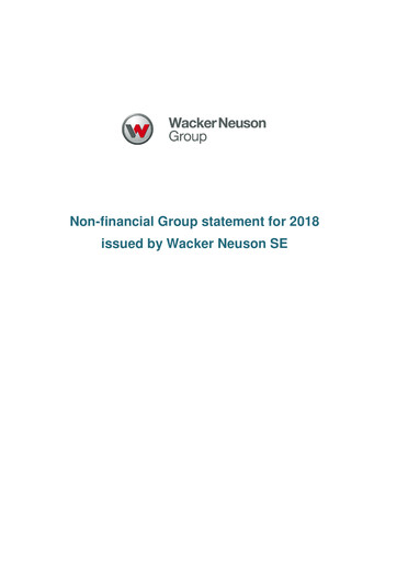 Thumbnail Wacker Neuson
 ESG Report 2018