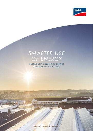 Thumbnail SMA Solar Technology
 Half-year Report 2014-h1