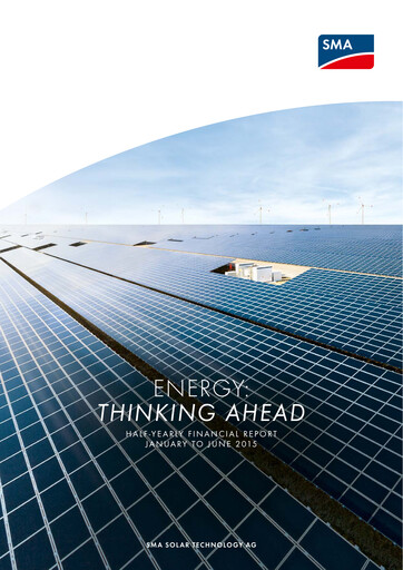 Thumbnail SMA Solar Technology
 Half-year Report 2015-h1