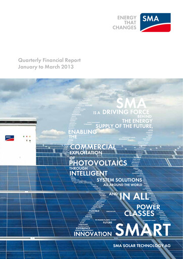 Thumbnail SMA Solar Technology
 Quarterly Report 2013-q1