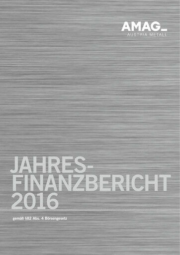 Thumbnail AMAG Austria Metall Financial Report 2016