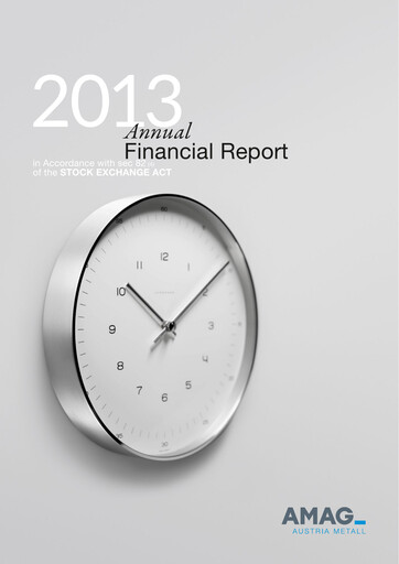 Thumbnail AMAG Austria Metall Financial Statement 2013