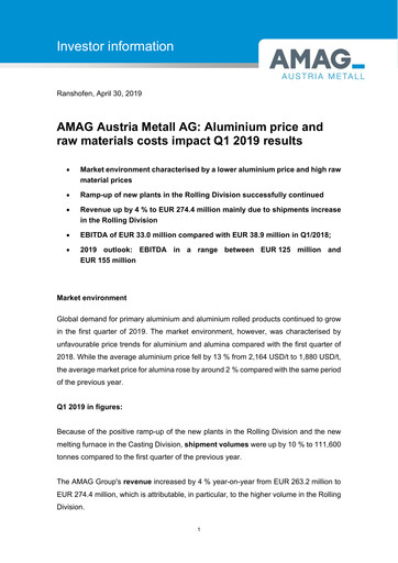 Thumbnail AMAG Austria Metall Quarterly Report 2019-q1