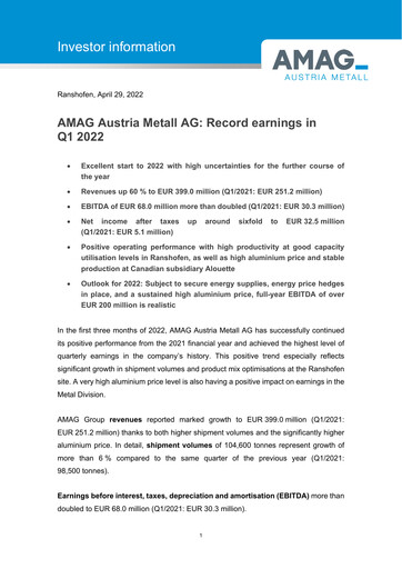 Thumbnail AMAG Austria Metall Quarterly Report 2022-q1
