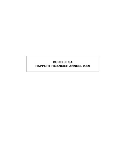 Thumbnail Burelle Financial Report 2009