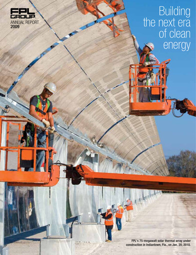 Thumbnail Nextera Energy Annual Report 2009