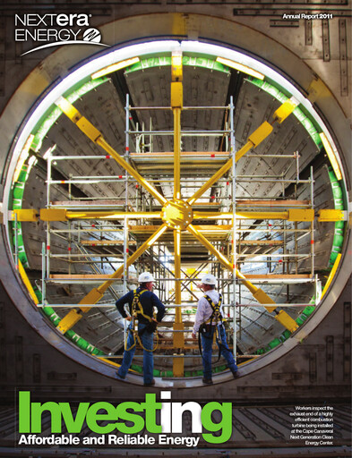 Thumbnail Nextera Energy Annual Report 2011