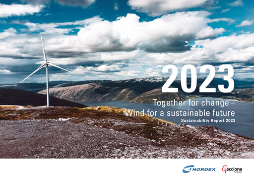 Thumbnail Nordex Sustainability Report 2023