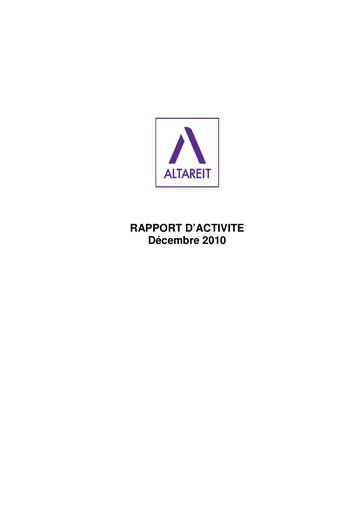 Thumbnail Altareit Annual Report 2010