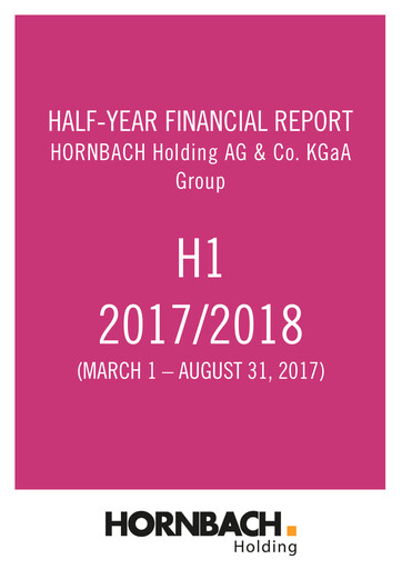Thumbnail Hornbach Baumarkt Financial Report 2017-h1