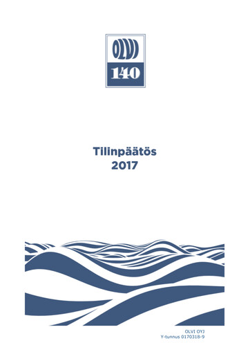 Miniature Olvi plc Rapport annuel 2017