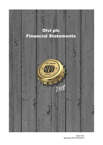 Vorschaubild Olvi plc Finanzmitteilung 2018